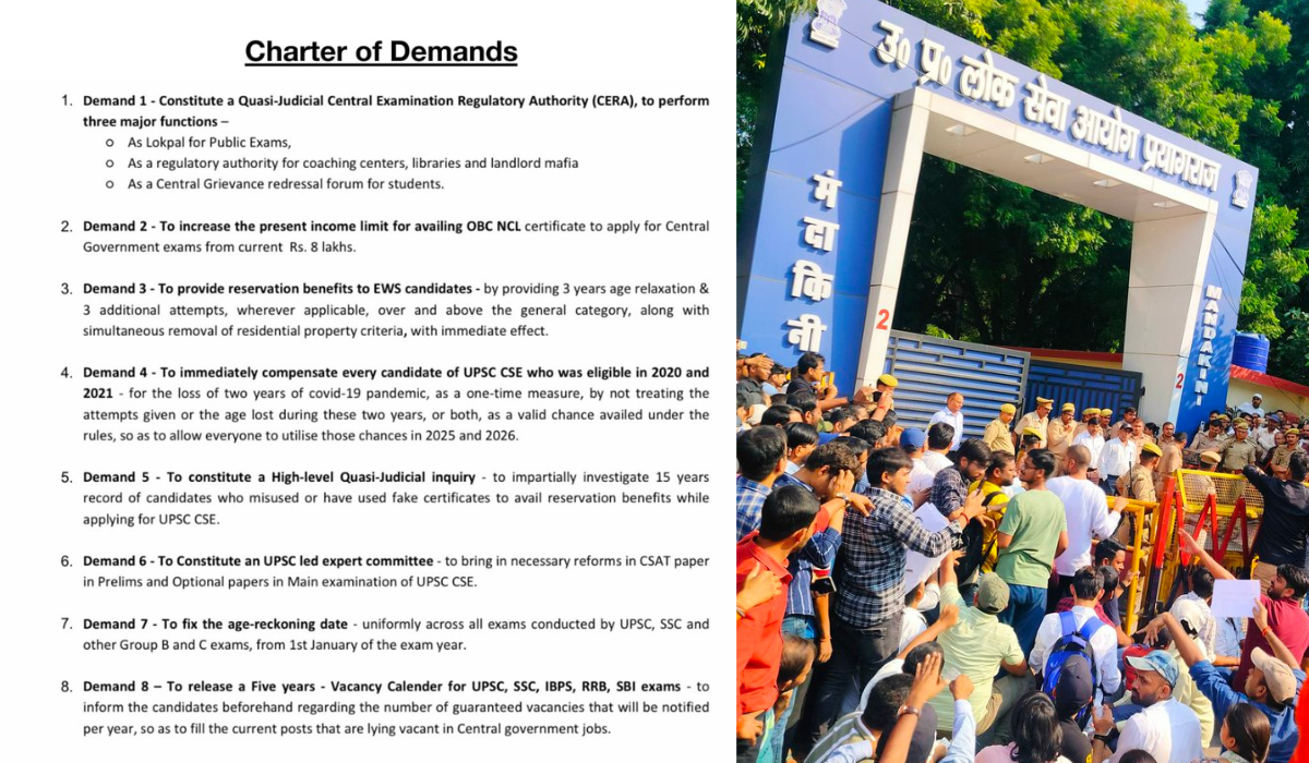 Demands of the UPSC aspirants.